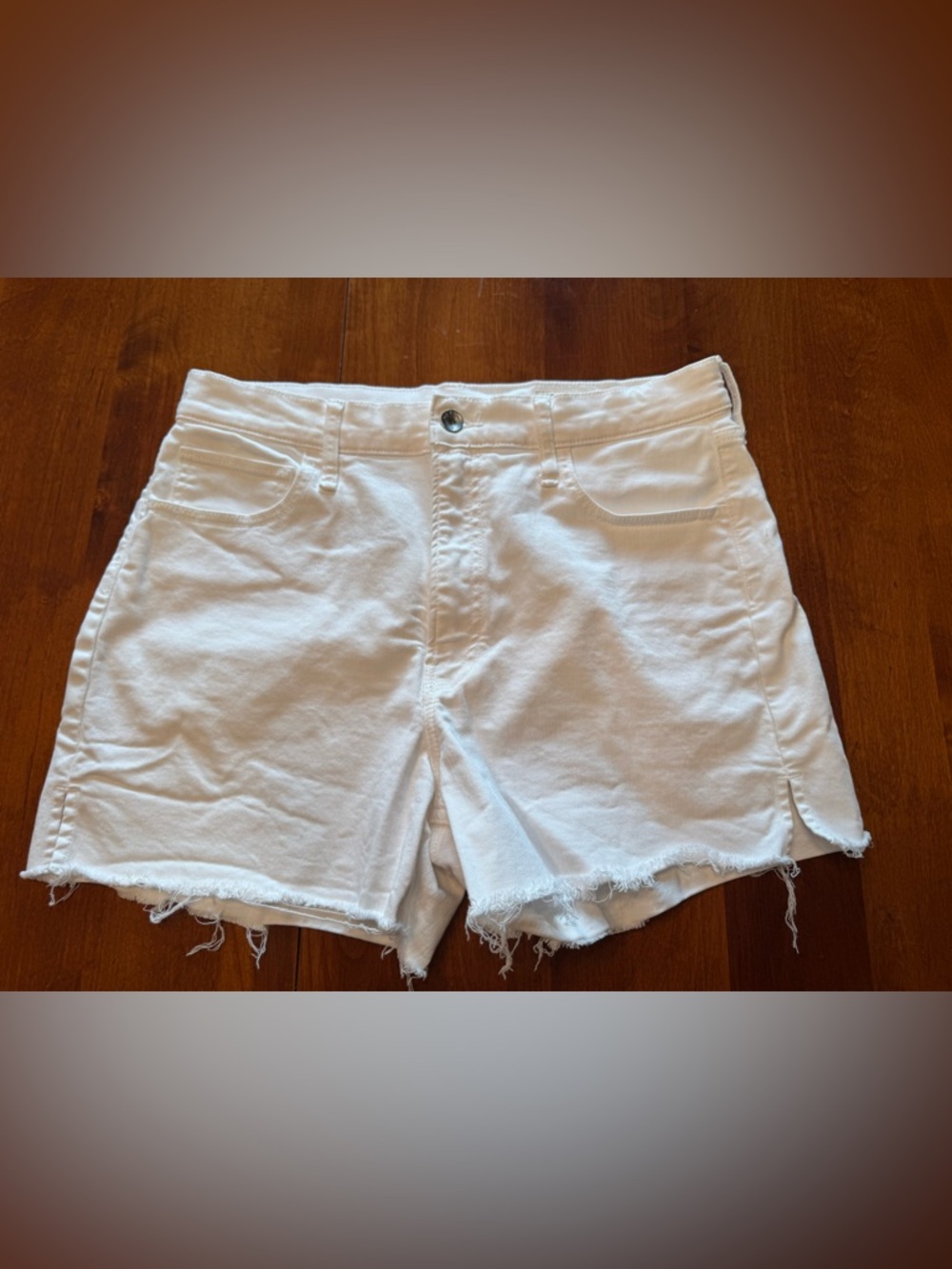 rag & bone White Retro Cut Off Shorts